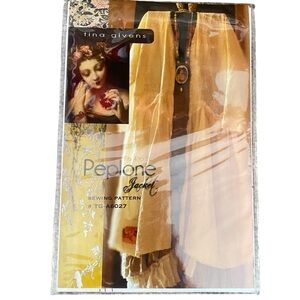 NEW - Tina Givens Sewing Pattern Peplone Jacket TG-P6027  TG-A6027